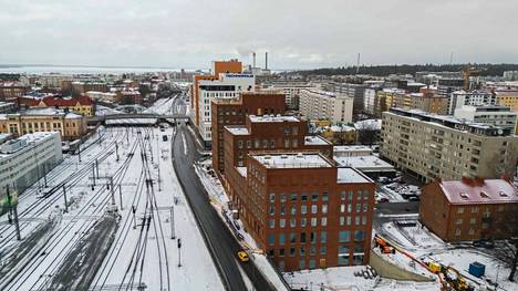 Tampereen Ratapihankadun varteen rakennetaan parhaillaan uutta GO21-korttelia, johon tulee muun muassa it-palveluyhtiö Goforen pääkonttori. Aluetta kuvattiin 18. tammikuuta.