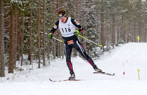 Ari Luusua kotiseudullaan Simossa järjestetyssä kilpailussa helmikuussa 2014.