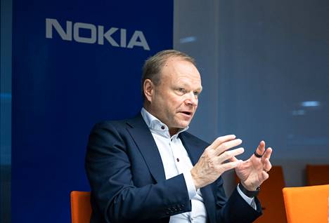 Nokian toimitusjohtaja Pekka Lundmark vieraili Tampereella 15.12.2021.