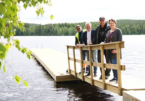 Uimaranta-projektin työryhmän keskeiset henkilöt Ahti Niemi, Marko Halttunen, Marko Latokangas ja Pirjo Merihonka.