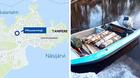 Pidä saaristo siistinä ry:n vene varastettiin välipäivinä Tampereen Lentävänniemestä. 