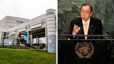 Korealainen Ban Ki-moon kuvattiin YK:n yleiskokouksessa vuonna 2016. Torstaina hän puhuu Tampere-talossa.
