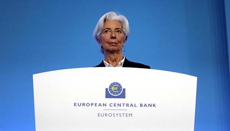 Euroopan keskuspankkinpääjohtaja Christine Lagarde.