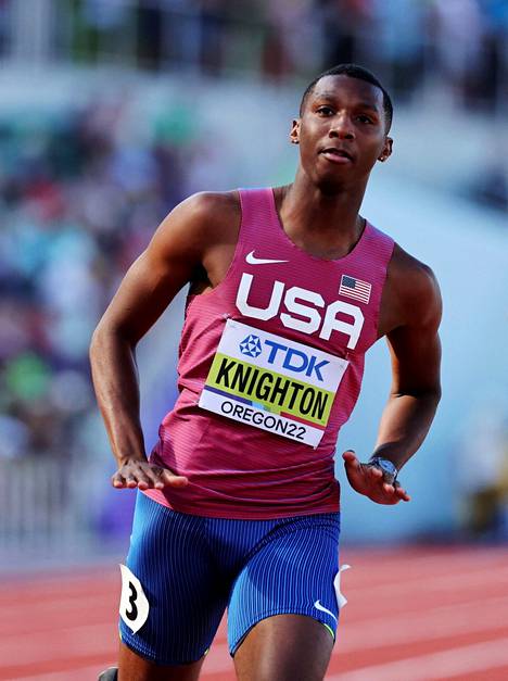 Knighton on vienyt Usain Boltin nimistä 200 metrin nuorten ME-ajan.