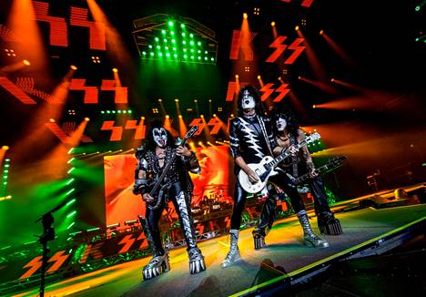 Yhdysvaltalainen hard rock -yhtye Kiss vieraili Suomessa vuonna 2017.