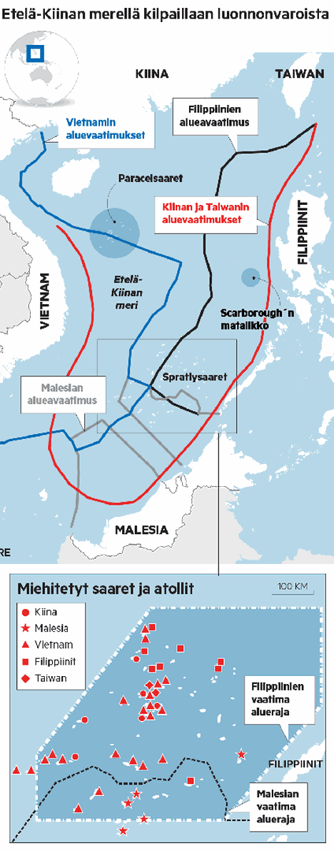 Kiinan ja Yhdysvaltojen välit kiristyvät nyt merellä - Maailma - Satakunnan  Kansa