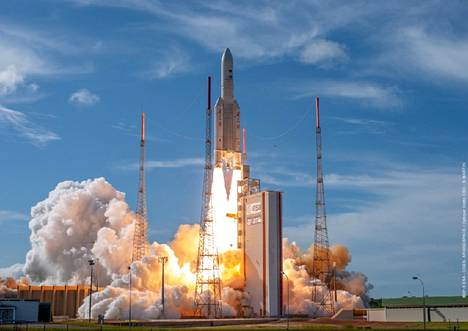 ESA:n satelliitti laukaistiin Kouroussa, Ranskan Guayanassa elokuussa 2019.