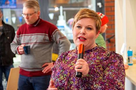 Valtionvarainministeri Annika Saarikko vieraili perjantaina Kankaanpäässä. 