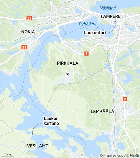 Hopealinjat aloittaa säännölliset risteilyt Laukontorin ja Laukon kartanon  välillä - Pirkanmaa - Aamulehti