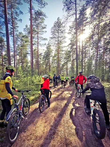 Lauhanvuori-Hämeenkangas Geopark soveltuu hyvin muun muassa maastopyöräilyyn.