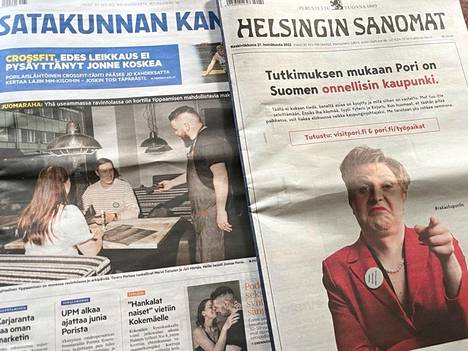 Pori hakee kaupunginjohtajaa näyttävällä koko etusivun mainoksella Helsingin Sanomissa.