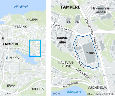 Kaleva-Hakametsä: paikalliskeskuksen suunnittelu käynnistyy - Tampere -  Aamulehti