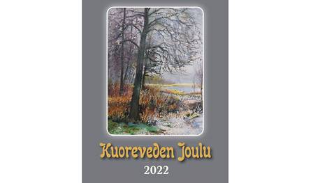 Kuoreveden Joulu -lehden kansikuvan, Kantolan rannan alkutalvea maalasi Ritva Viitiö.