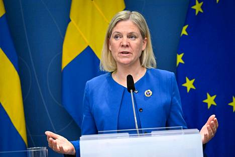 Pääministeri Magdalena Andersson johtaa Ruotsin sosiaalidemokraatteja.
