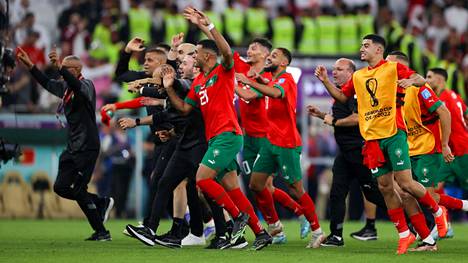 Marokko pelaa ensimmäisenä afrikkalaisjoukkueena MM-kisojen välierissä.