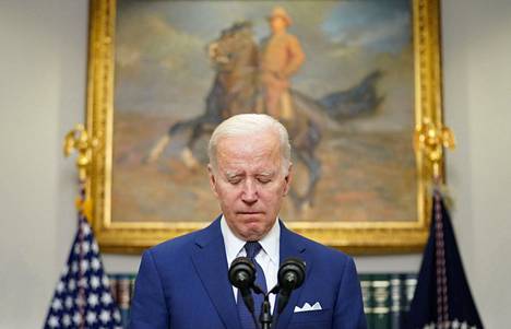 Presidentti Joe Biden piti puheen Texasin kouluampumisen jälkeen.