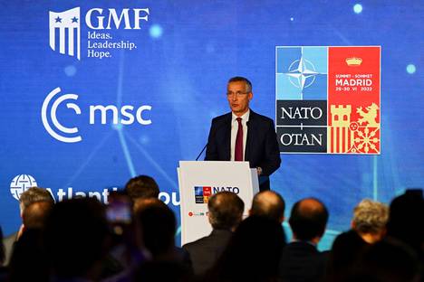 Naton pääsihteeri Jens Stoltenberg avasi Naton huippukokouksen tiistaina Madridissa. 