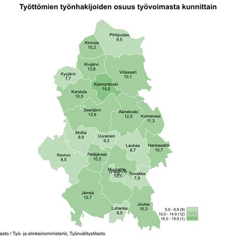 Keuruulla työttömien määrä alle 10 prosentin - Uutiset - Suur-Keuruu