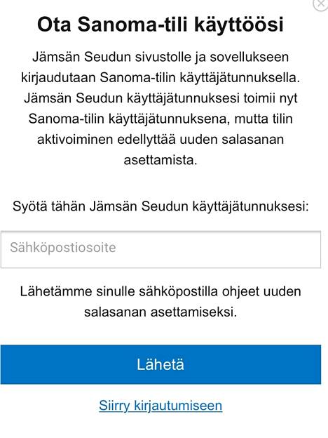 Etkö pääse kirjautumaan Jämsän Seudun sivuille? Toimi näin - Uutiset - Jämsän  Seutu