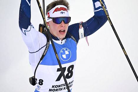 Tuomas Harjula sijoittui kymmenenneksi maailmancupin yhteislähtökisassa. Kuva Kontiolahdelta joulukuun alusta.