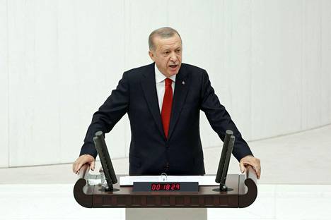 Erdogan Turkin Ankarassa 1. lokakuuta.
