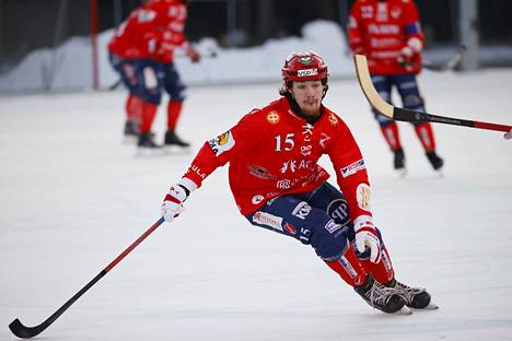 Leevi Vihtalahti kuvattuna 4.joulukuuta. Tuolloin Narukerä voitti HIFK:n numeroin 9-3.