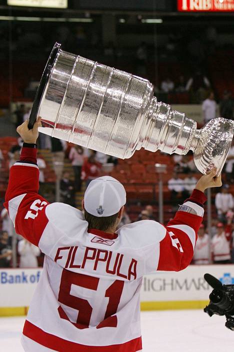 Valtteri Filppula voitti Stanley Cupin Detroitissa 2008 ja olympiakultaa Pekingissä 2022. 