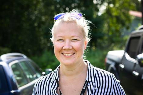 SP-Koti Tampere Aulan yrittäjä Johanna Peltonen kaipaa lisää perheasuntoja myytäväksi kysynnän vuoksi. Hänet valokuvattiin kesäkuussa 2019 Kangasalla.