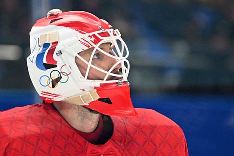 Jääkiekkomaalivahti Ivan Fedotov pelasi Venäjän olympiakomitean joukkueessa talviolympialaisissa helmikuussa 2022.