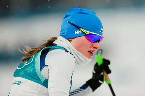 Johanna Matintalo vuoden 2018 olympialaisissa.