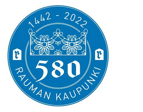 Juhlavuodelle on laadittu tunnukseksi Rauma 580 -sinetti.