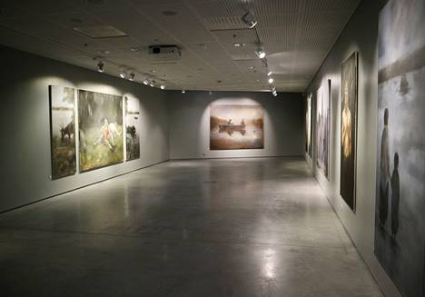 Suvi Malekin näyttely ”Päättymätön vaellus" oli esillä Raamissa joulukuussa. 