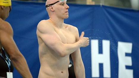Matti Mattsson oli tyytyväinen 100 metrin rintauintiinsa.