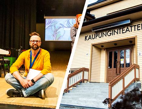 Ohjaaja Veli-Pekka Ristaniemi ohjasi keväällä kaupunginteatterilla Pikku Aasi -näytelmää. Ulkokuva on vuodelta 2020.