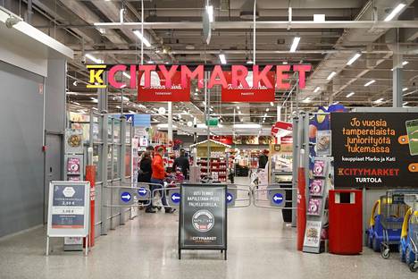 K-Citymarket Turtola Tampereella on yksi torstaina alkavan lakon piirissä olevista kaupoista.