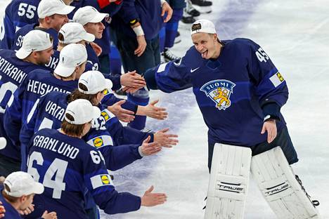 Jussi Olkinuora oli Leijonien sankari viime kevään MM-kotikisoissa.