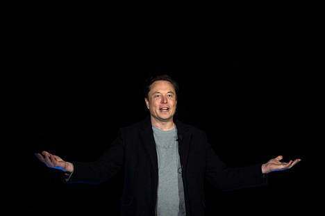 Miljardööri Elon Musk puhui Space X -yhtiönsä tilaisuudessa Texasissa helmikuussa. 