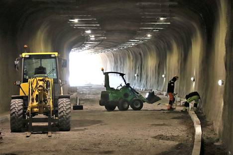 Kuparivuoren tunnelia uudistettiin vuonna 2019