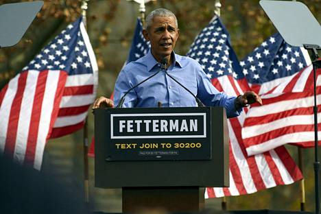 Yhdysvalloissa entinen presidentti Barack Obama osallistui demokraattien välivaalikampanjaan Pennsylvaniassa.