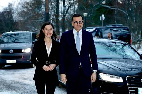 Puolan pääministeri Mateusz Morawiecki vieraili Suomessa nyt ensimmäistä kertaa. Hän tapasi pääministerin Sanna Marinin Kesärannassa.
