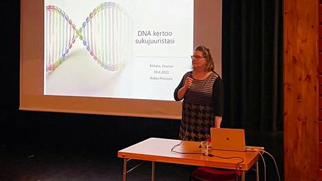 Sukututkimuskouluttaja Riikka Piironen kertoo, että DNA-sukututkimuksella jokainen keuruulainenkin löytää uutta henkilökohtaiseen sukututkimukseensa. Hän luennoi Kimarassa kevään viimeisessä museoluennossa tiistaina 19. huhtikuuta.