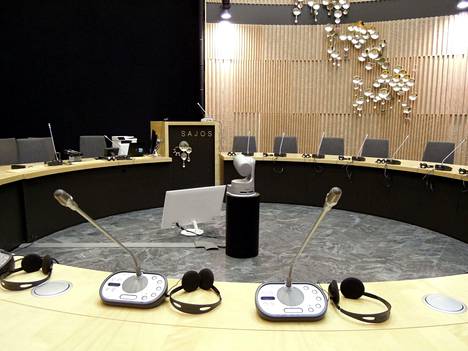 Saamelaiskäräjien istuntosali Solju Saamelaiskeskus Sajoksessa Inarissa 20. syyskuuta 2019. Hallitus käsitellee kiisteltyä saamelaiskäräjälakia sunnuntaina.