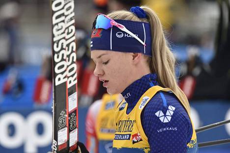 Vilma Nissinen ei hiihdä Tour de Skillä. Nissinen kuvattiin vuosi sitten Val di Fiemmessä.