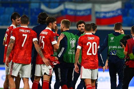 Venäjän jalkapallomaajoukkueen kilpailukielto pysyy voimassa.