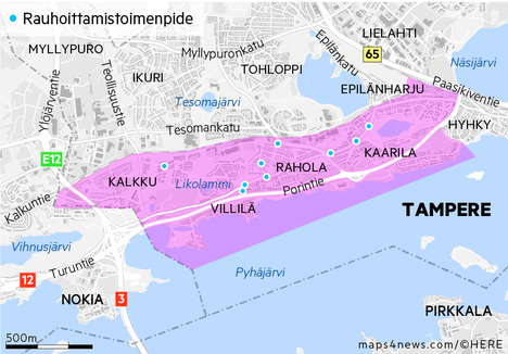 Aluenopeusrajoitukset laskevat neljällä asuinalueella Tampereella - Tampere  - Aamulehti