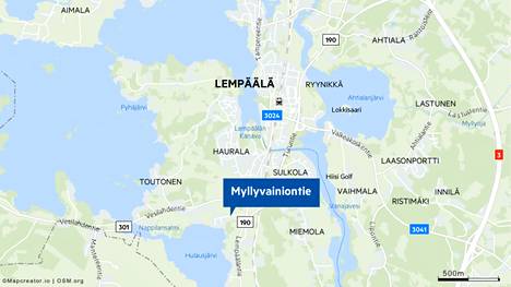 Omakotitalo syttyi palamaan perjantain ja lauantain välisenä yönä Lempäälän Myllyvainiontiellä.