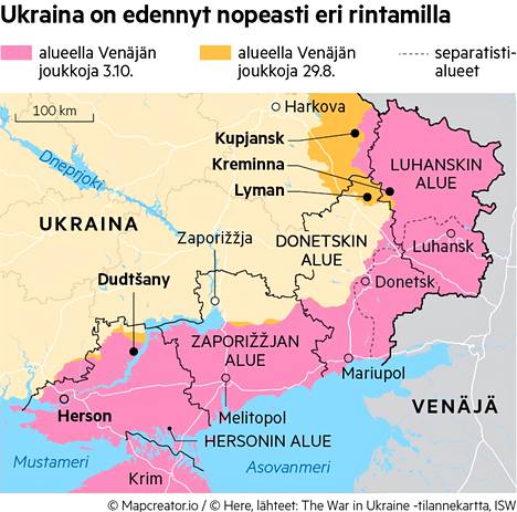 Ukraina etenee nyt vahvasti – tämä uusimmasta läpimurrosta tiedetään -  Ulkomaat - Aamulehti