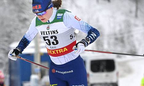 Suomen Johanna Matintalo oli neljäs naisten printtihiihdossa Rukan maailmancupin avauskisassa perjantaina.