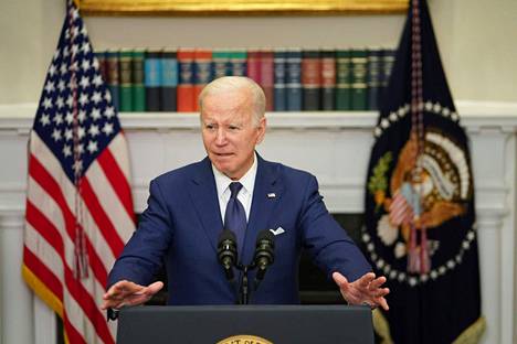 Yhdysvaltain presidentti Joe Biden piti puheen Texasin kouluampumisen jälkeen 24. toukokuuta.