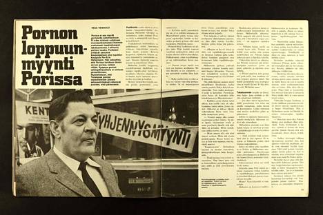 Viikkosanomat 3/1972: Pornokauppias Per-Erik Hellströmin purjeissa tuuli on vastainen. Prikin kohtalo on vaakalaudalla, uutta liiketilaa ei tupakkakaupalle anneta. 